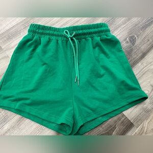 Rivir Green Drawstring Shorts
